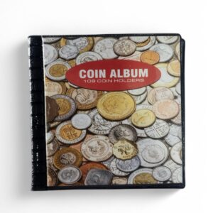 JeCee 108 Coin Album – For 2×2 Holders – Plain Album