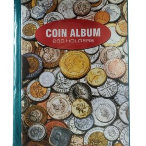 200 COIN ALBUM FOR 2×2 HOLDERS - PLAIN ALBUM