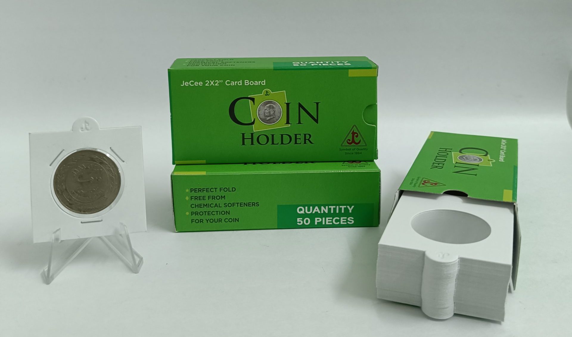 Je Cee Coin holders - 2 x 2 holders - Pack of 50